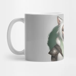 Fantasy cat witch green Mug